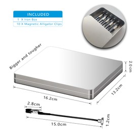 Third Hand Soldering, 10 x Soldering Aid with Crocodile Clips and Magnetic Base, Multifunctional, Non-Slip Design and Flexible, Ideal for Soldering Aid, Board Holder and Model Making Accessories