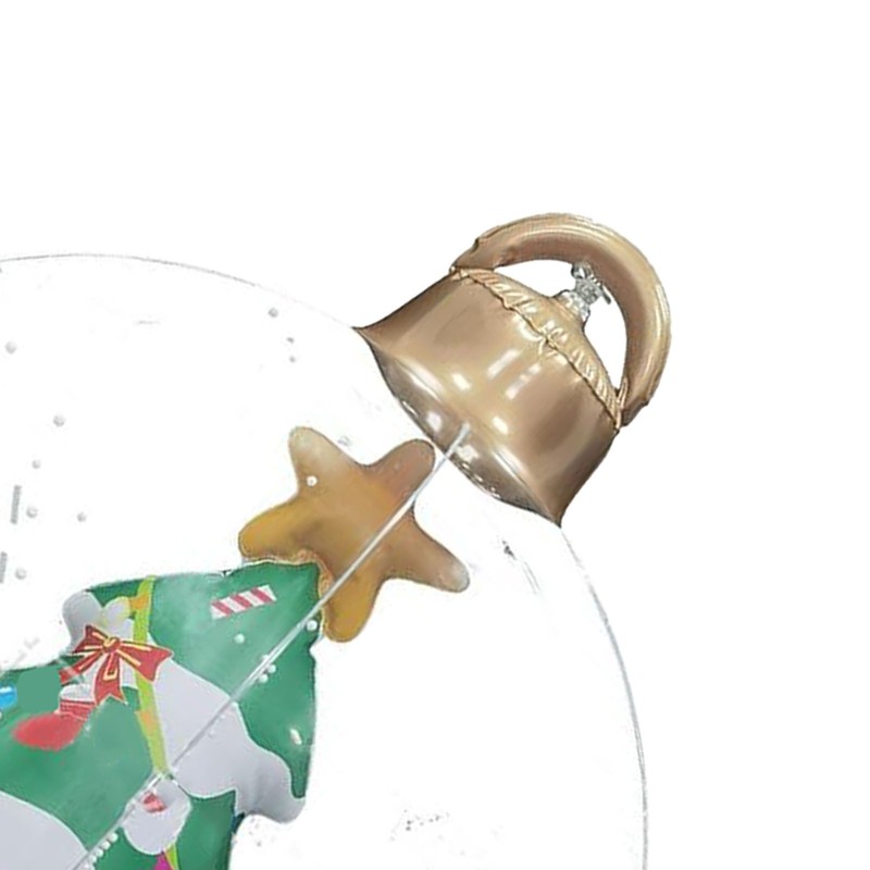 23.6in Inflatable Christmas Balls with LED Giant Light Up Decorated