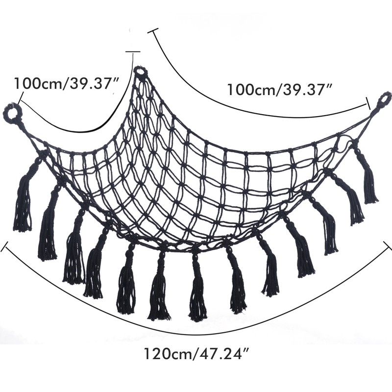 Stuffed Animal Hammock Toy Storage Hammock Net Wall Sling Mesh