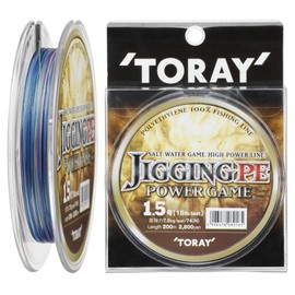 東レ(TORAY) PE Line Jigging PE Power Game, 66.4 ft (200 m), No. 1.5, 18 lbs, 7.5 kg), 4 Pieces, 5 Colors