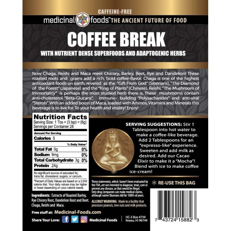 Medicinal-Foods Coffee Break, Energizing Coffee Substitute - Size: 1 lb.