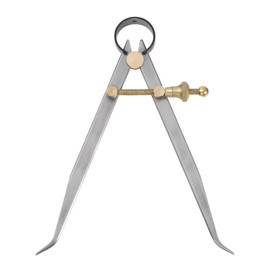 Kozelo Spring Joint Caliper - [6 Inch] Carbon Steel Spring Inside Caliper with Brass Fulcrum for Metalworking Drawing Use, Hardened Points