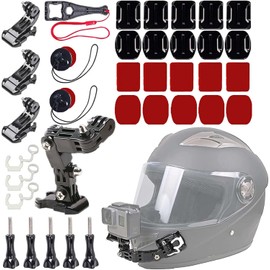 Soportes y Abrazaderas para Cámara para Casco de Motocicleta, Girar 180°