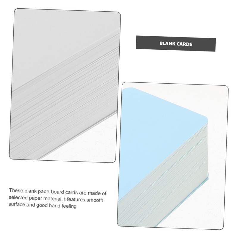 Ciieeo 200sheets Blank Cards Portable Paperboard Memo Cards for Home
