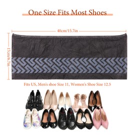 Shoe Covers Disposable, Black Recyclable Shoe Covers, Booties for Shoes Covers Breathable, Shoe Booties Disposable Non-Slip Indoors, Fit Virtually Most Shoes 100pcs