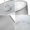Frideko 2 Tier Light Shade Ceiling - Modern Grey Lampshade