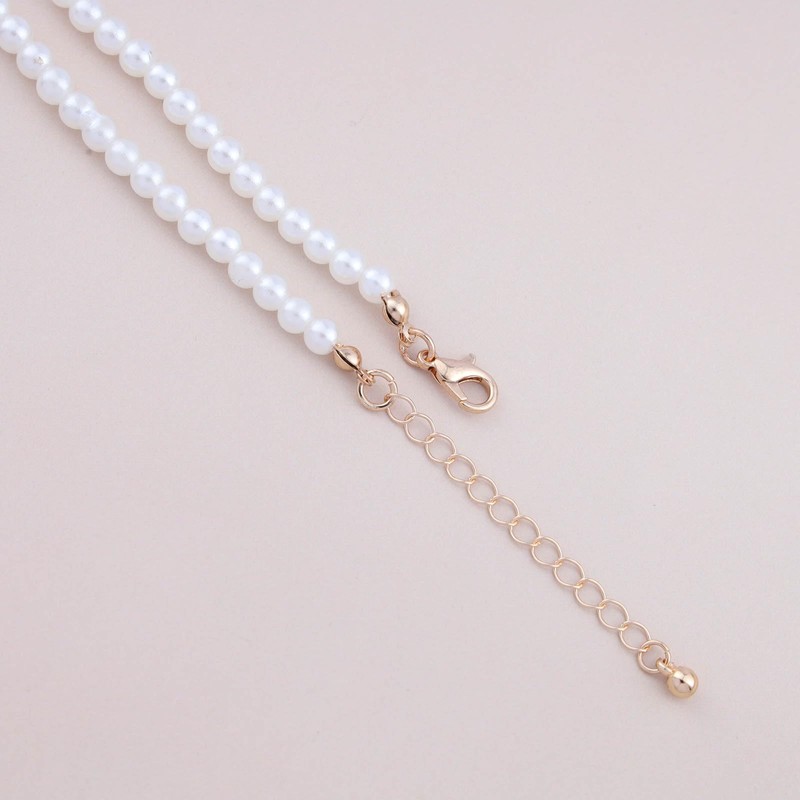 Dervivea Boho Pearl Choker Necklace Ruby Snake Necklace Punk Snake