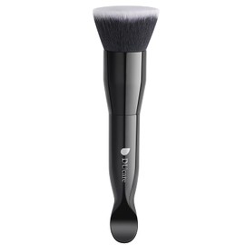 DUcare Brocha de Base de Maquillaje Plana de Doble Punta, Estilo Kabuki, para Maquillaje Líquido, en Crema Y en Polvo. con Mango.