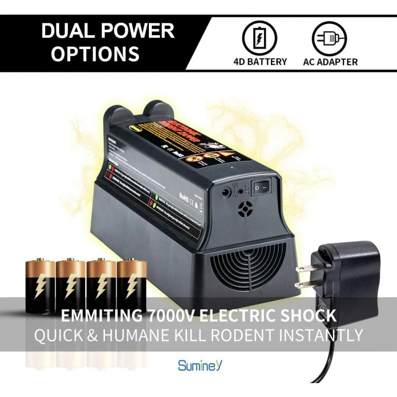 Fimax Electronic Mouse Trap Rat Killer Victor Pest Control Electric