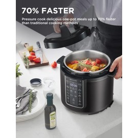 Midea 12-in-1 Electric Pressure Cooker, 6 Quarts, 12 Presets, Multi-Functional Programmable Slow Cooker, Rice Cooker, Steamer, Sauté Pan, Yogurt Maker, and More, Stainless Steel