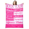 Blulu Boss Lady Gifts Boss Lady Blanket Boss Day Gifts