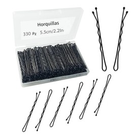 Triko Set de 330 Horquillas para Cabello, Pasadores para Cabello Mujer de 2.2 Pulgadas, Pin de Alta Calidad para Niñas, Niños y Mujeres, Ideal para Todo Tipo de Cabello (Negro)