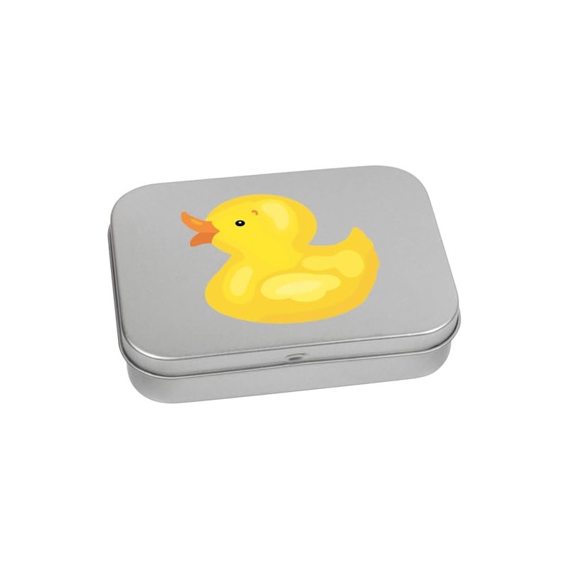 Azeeda 110mm 'Bath Toy Duck' Metal Hinged Tin/Storage Box (TT00249688)