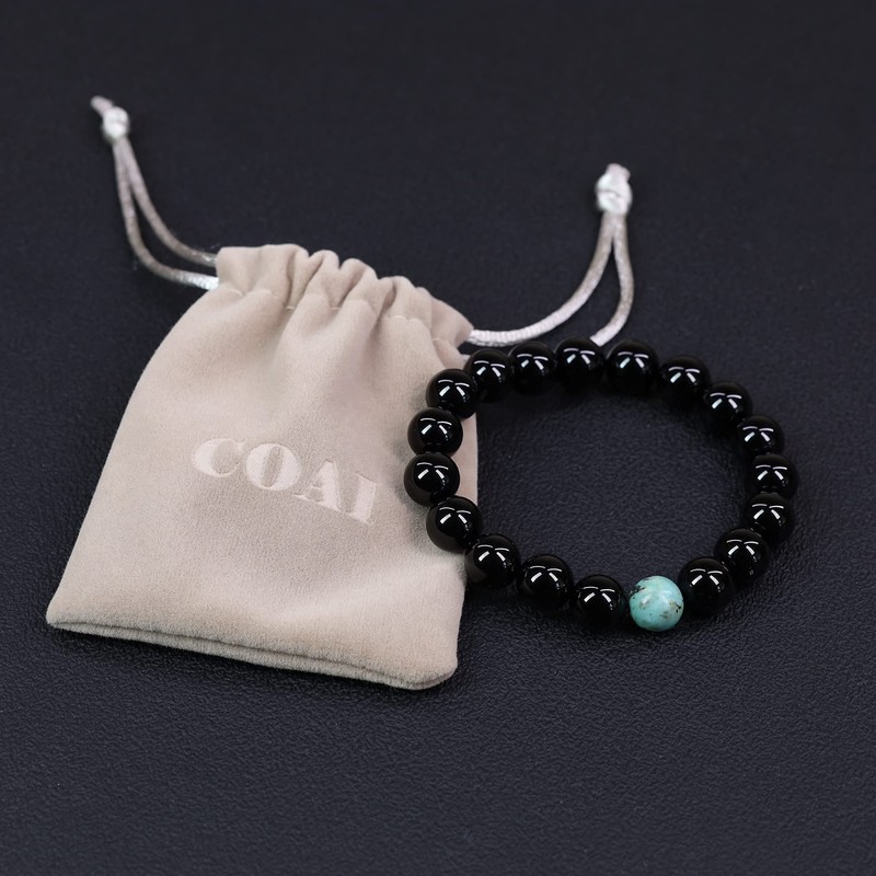 Koai 10mm African Turquoise Onyx Lucky Bracelet, onyx African Turquoise,