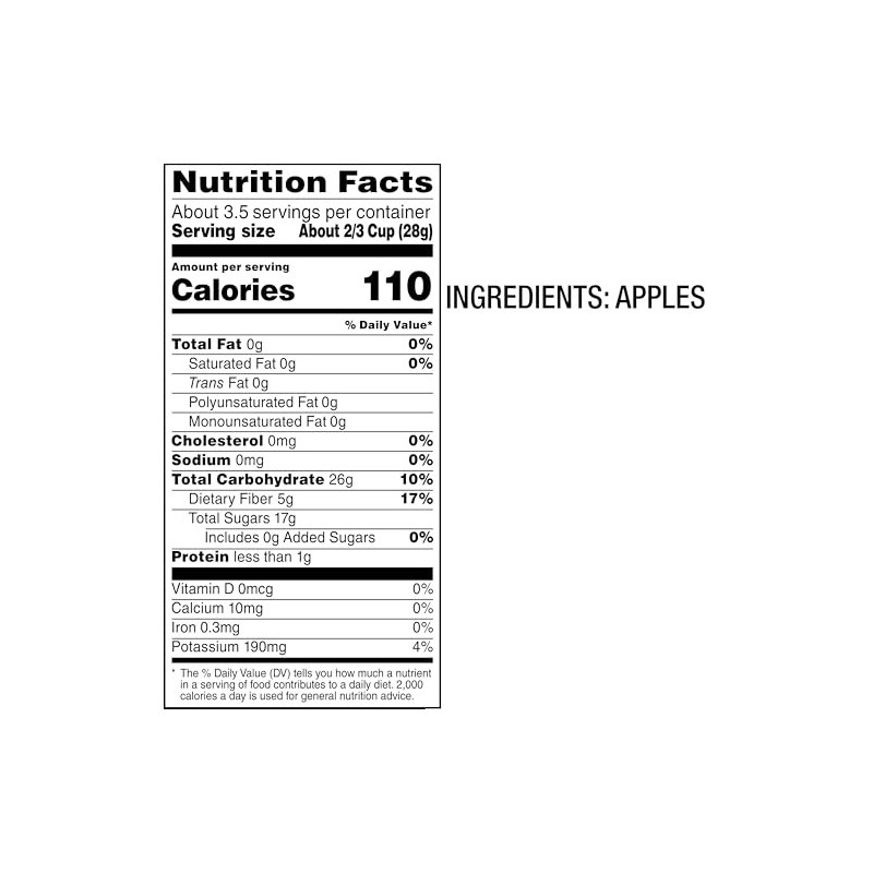 Bare Baked Crunchy Apple Chips 3.4oz Granny Smith Gluten Free