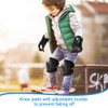 Casenly Children's Knee Pads, 6-in-1 Protective Equipment, Inline Pads, Adjustable