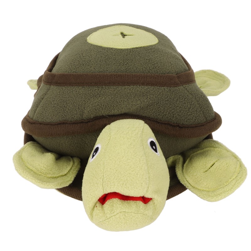 Dog Sniffing Training Toy Squeaky Plush Turtle Shape Interactive Bite