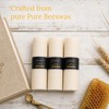 3 Pack Pure Natural Beeswax Pillar Candles, 2×6 Inch Bees