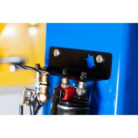 Turtle Laboratories Air Tool Shop Tool Organizer - 4 Slot, Raw Steel