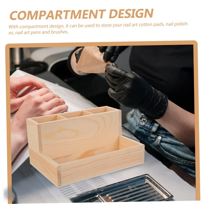 Mikinona Manicure Tool Storage Box Nail Art Brush Holder Nail