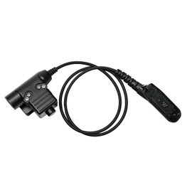 BVMAG Civilian Z-Tactical U94 PTT Adapter Headset Cable Plug Push to Talk for Motorola APX4000 APX6000 APX7000 XPR 7550e XPR6350 XPR6550 XPR7550 Walkie Talkie Two Way Radio