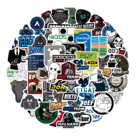 Melody Hacker 50 Calcomanias Sticker Pvc Contra Agua Computadoras