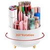 360° Rotating Desk Pencil Holder with 5 Compartments