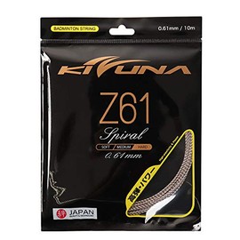 KIZUNA Badminton String Z61 Spiral WHT (White/FF/Men's, Lady's, Jr)