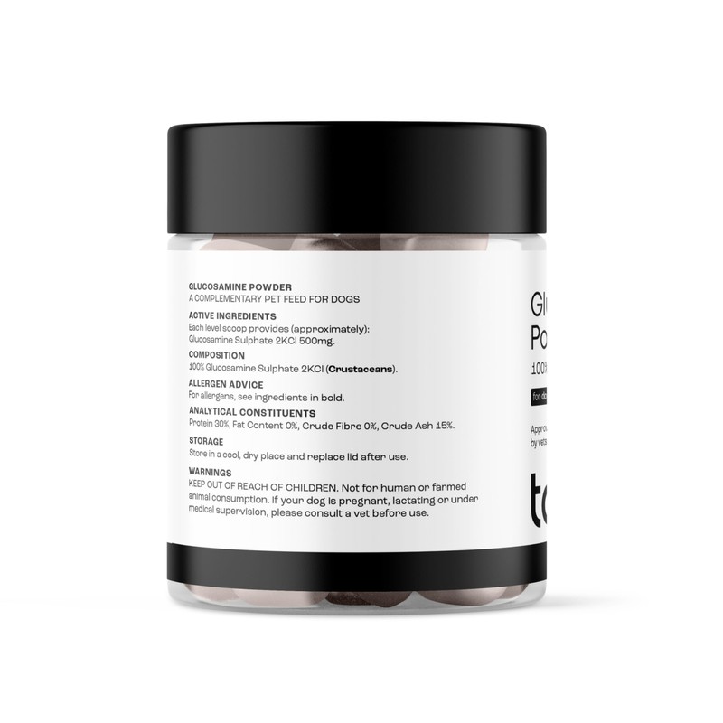 Puptons Glucosamine Powder for Dogs 100g (200 servings) | Puptons