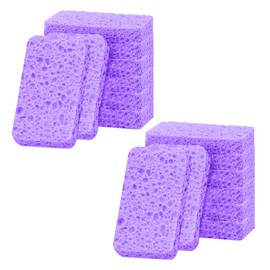 24 - Pack Non-Scratch Scrub Sponges - Sponges for Dishes and Washing Dishes, Cleaning Sponges for Kitchen Home and More（Purple）