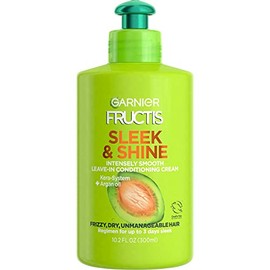 Garnier Fructis Sleek and Shine Intensely Smooth Leave-in Conditioning Cream, 10.2 Ounce (Pack of 3)