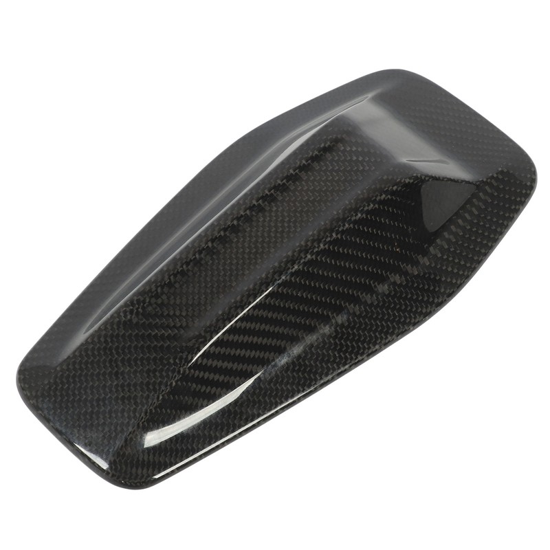 Roof Antenna Cover Glossy Carbon Fiber Protective Decorative Antenna Cover