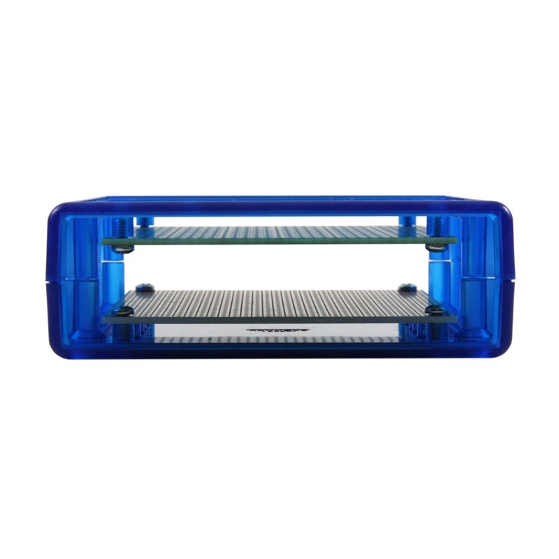 BOX2-P14-BT BusBoard P14 Size2 Transparent Blue Plastic Enclosure