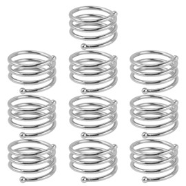 Cloth Napkin Rings - Christmas Table Napkin Rings,10X Tissue Metal Delicate Thanksgiving Holder for Hotel Banquets Business Dinners