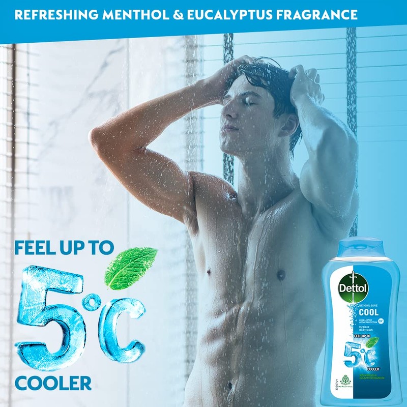 Dettol Body Wash and shower Gel, Cool - 250ml