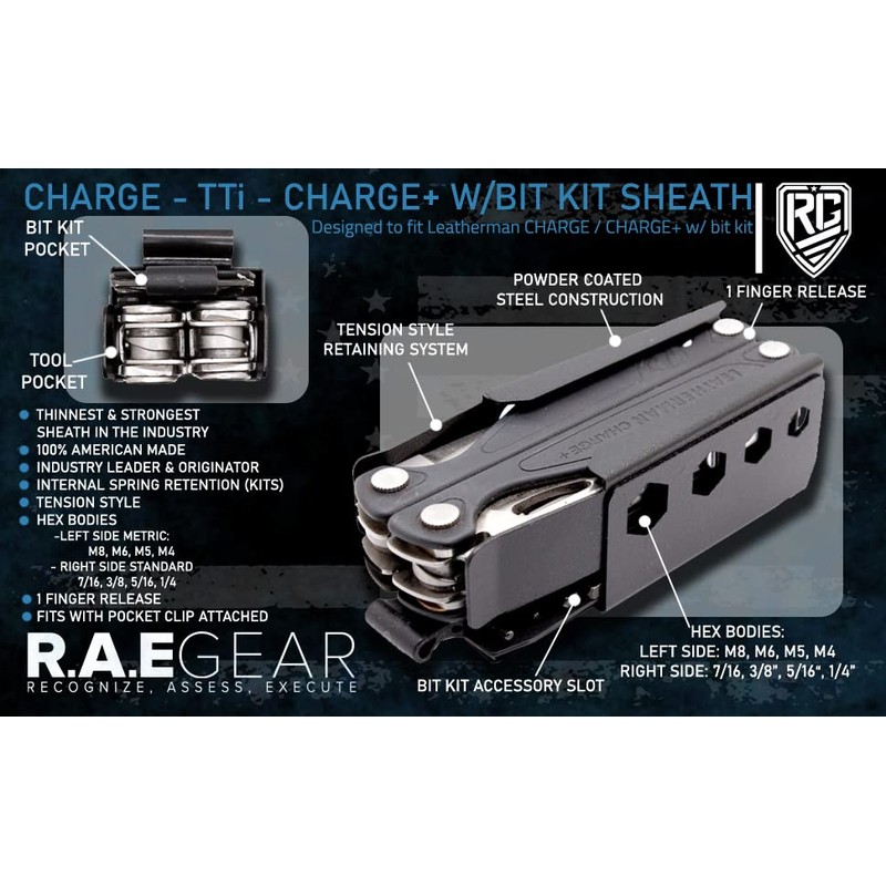 RAE Gear - Charge/TTi/Charge Plus Sheath with Bit Kit Attachment