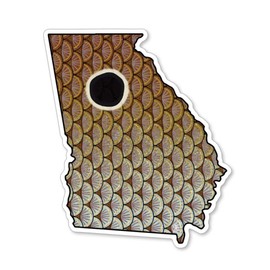 Eds Fly Shop Casey Underwood Georgia Redfish Decal Sticker