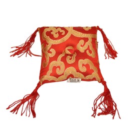 Tibetan Singing Bowl Cushion (Red)