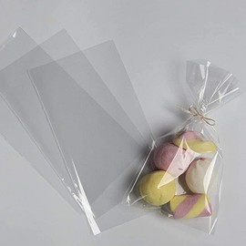 Virsus 100 Cellophane Bags 15x25cm Food Bags for Confectionery Candy 30 Micron