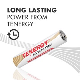 Tenergy 1.5V AAA Batteries, High Performance Alkaline AAA Non-Rechargeable Battery for Clocks, Remotes, Toys & Electronic Devices, 24 Pack