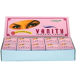 10 Spools x 300m Vanity Anti-Bacterial Cotton Eyebrow Threading Thread UK