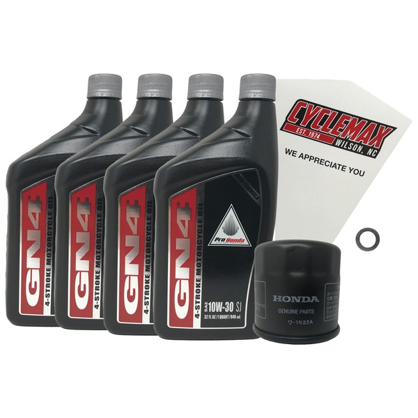Cyclemax Oil Change Kit compatible with 2014-2023 Honda CBR650 F/R