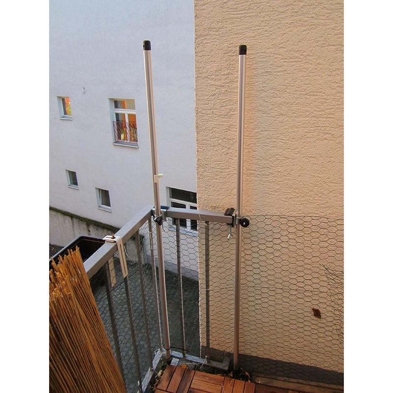 5 x Balcony Cat Nets – Holder – Stainless Steel
