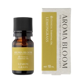 Botanical Essential Oil (Lemongrass) 0.3 fl oz (10 ml) Aroma Bloom Essential Oil Natural Insect Repellent Aroma Bloom AEAJ Display Standards Certified Essential Oil
