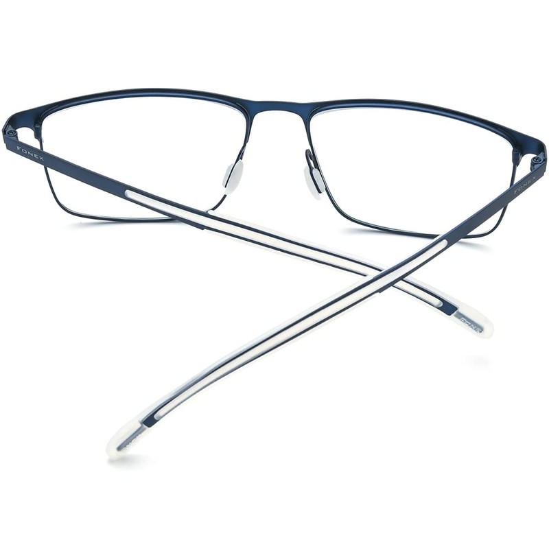 FONEX Titanium Glasses Frame,Men Square Myopia Optical Eyeglass Frame 8521