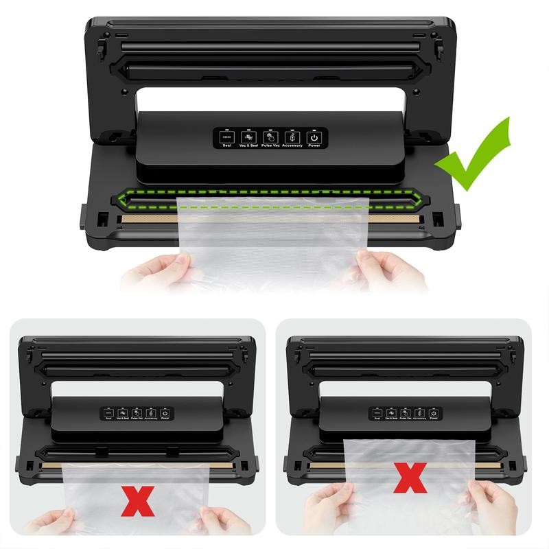Bonsenkitchen VS2000 Vacuum Sealer for Wet and Dry Food Modes,