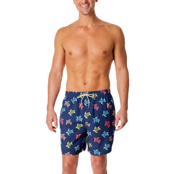 Life is Good Men's Standard Boardshort, Allover Turtle