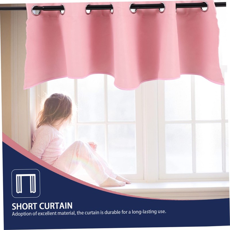 CORHAD Luxurious Home Decor Short Blackout Valance Modern Bedroom Window