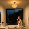 Tbaoinla Semi Flush Mount Ceiling Light - French Gold Finish