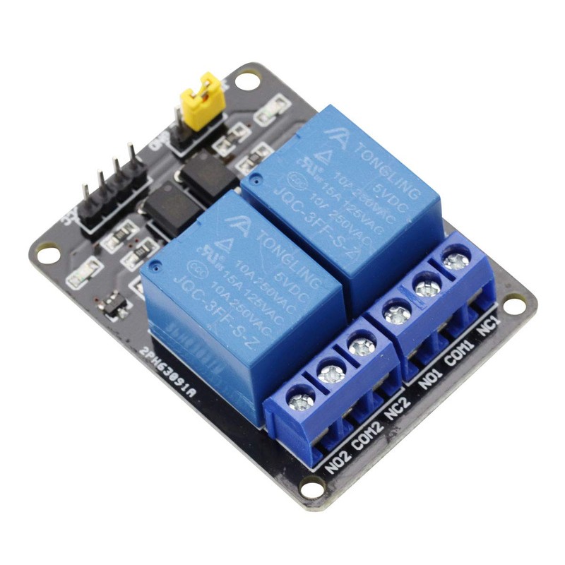 VKLSVAN 2pcs 5V 2 Channel Relay Module Relay for Arduino